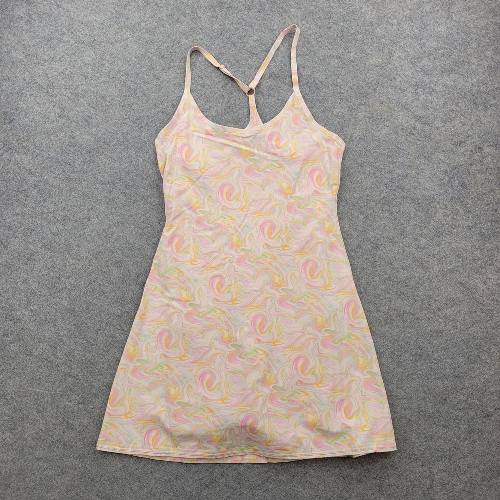 Outdoor Voices Dress Womens XS Multicolor Sleeveless Scoop Neck Tie Dye Sundress